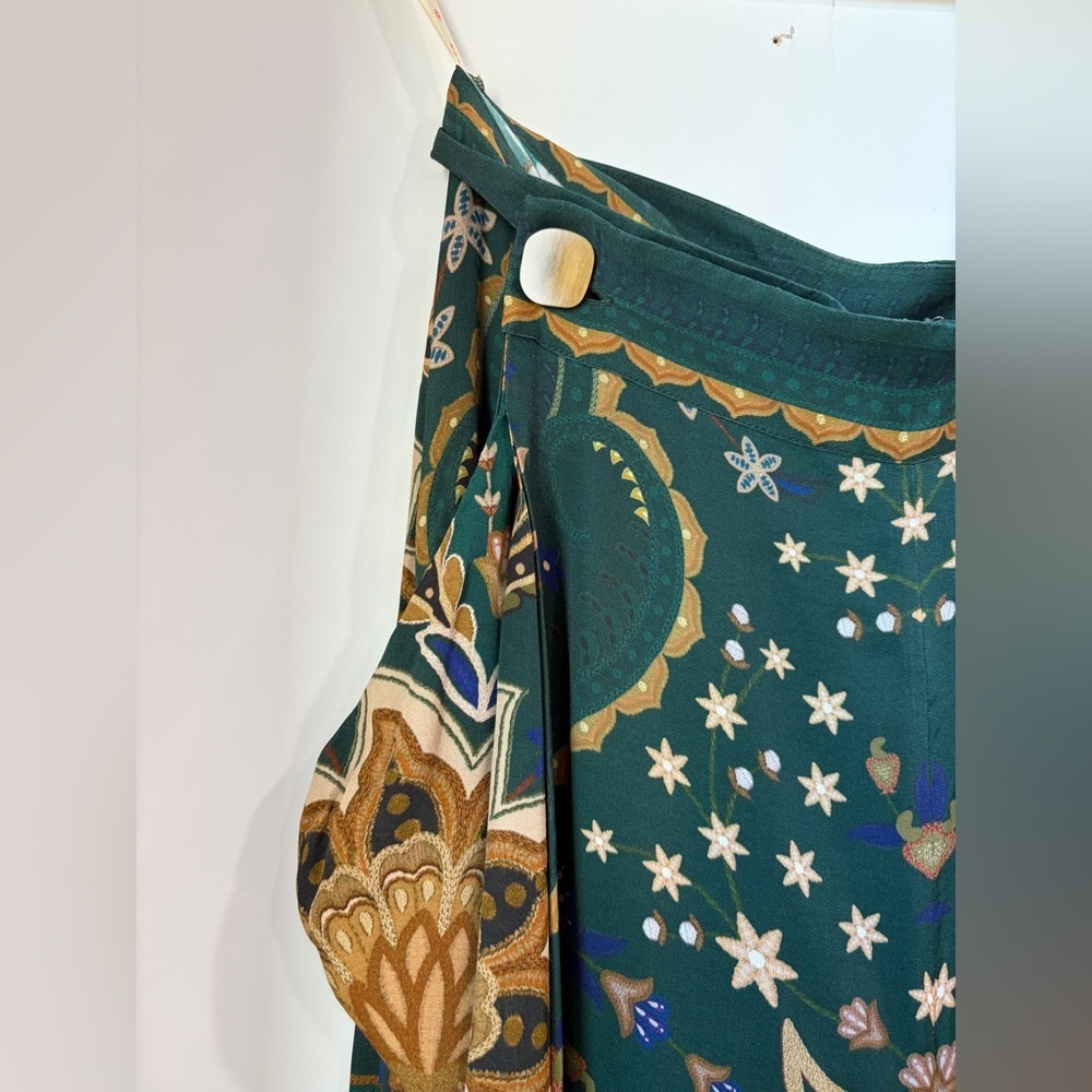 Farm Rio: Black Jaipur Lenzing Viscose Flare Pants - Picture 7 of 13